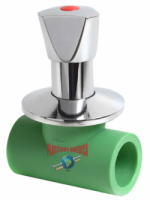 Llave paso Campana Cromada